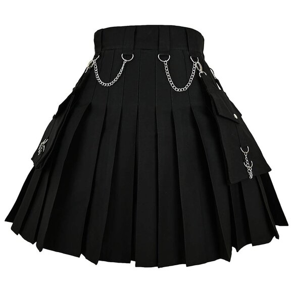 Men’s Black Cargo Kilt  Traditional Holiday Gift - Picture 6 of 8